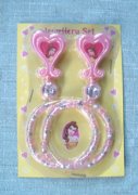 kids earring and bracelet set for magazine gift and toys