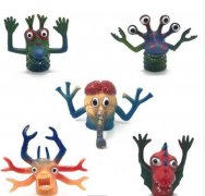 Easter eggs Filled toys Rubber Finger Monsters Puppet For Kids