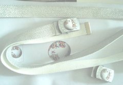 silver webbing, buckle belt,capsule gifts