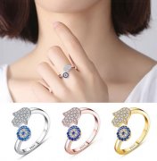 925 Silver Evil Eye Finger rings