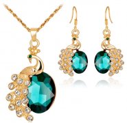 bridal rhinestone necklace bracelet and earring set 7