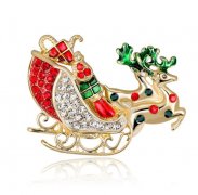 Christmas rhinestone brooch 8