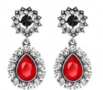 ＂Classics＂ Cubic Zirconia Leverback Round Shape Drop Earrings