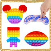 Push Pop Poop Fidget Toy, Jumbo Unicorn Dinosaur Giant Huge 100 Sensory Anxiety Stress Relief Satisfy