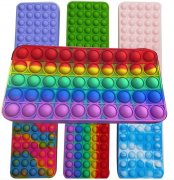 Pop Pencil Pen Case ,Simple Silicone Sensory Popitz Bubble Fidget Toy, Bag Stationery Storage