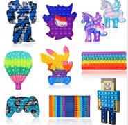 Jumbo Pop Popper Fidget Toys, Cartoon Fidget Toy, Used to Relieve Anxiety and Stress Sensory Toys